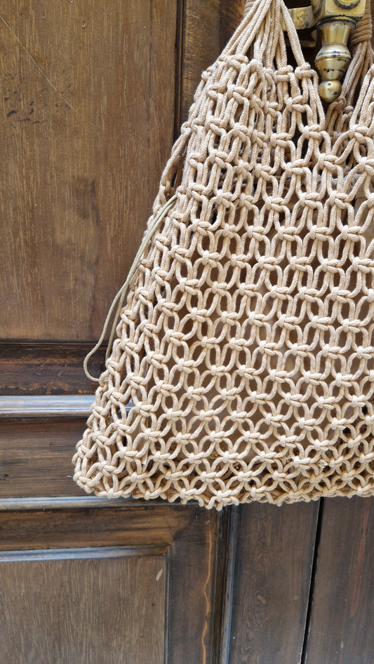 Borsa in paglia con bustina incorporata