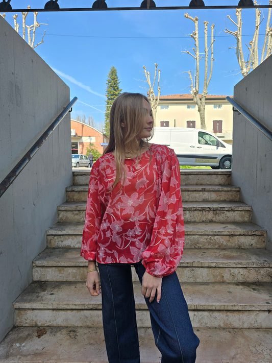 Blusa estiva corallo