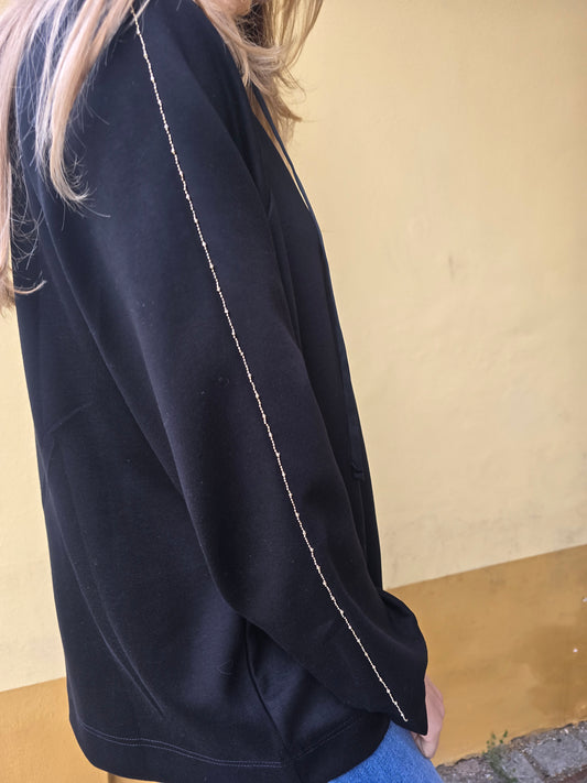 Felpa con cappuccio in viscosa estiva