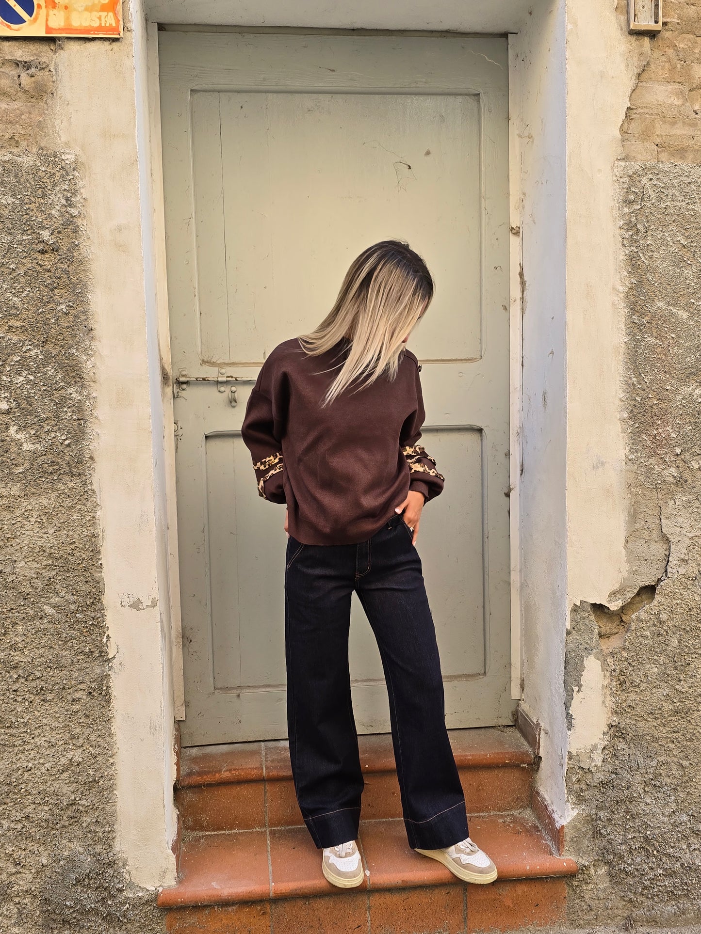 Jeans lavaggio scuro elasticizzato