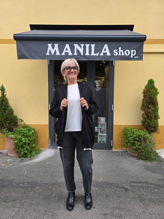 Cardigan in viscosa lungo