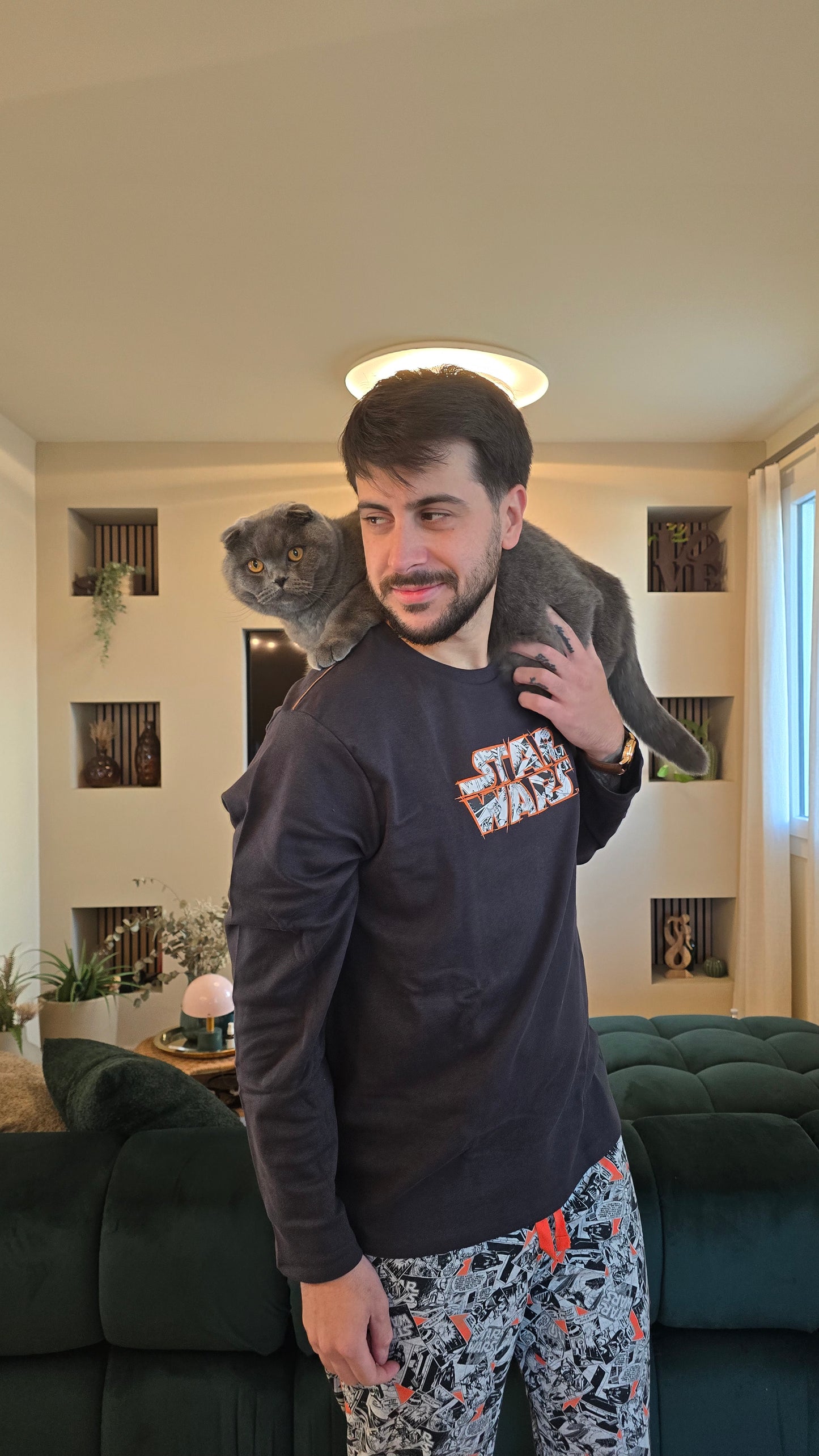 Pigiama uomo invernale caldo cotone STAR WARS Admas