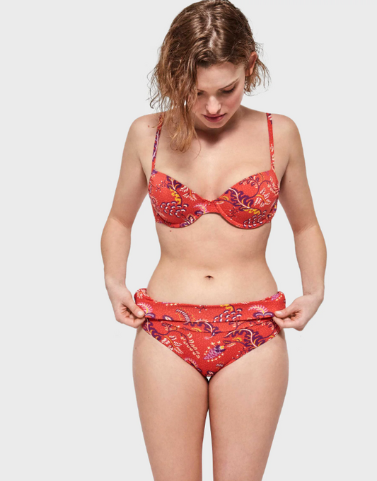 Bikini a balconcino con ferretto con slip risvoltabile Gisela