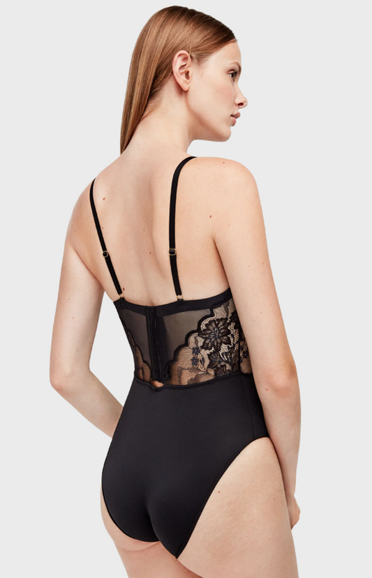 Body a balconcino con pizzo Gisela