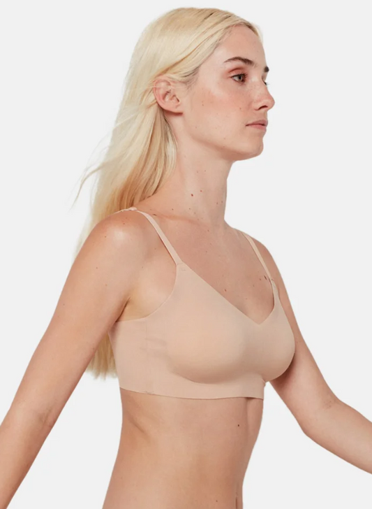 Reggiseno senza cuciture e senza ferretto che si infila dalla testa in licra Gisela