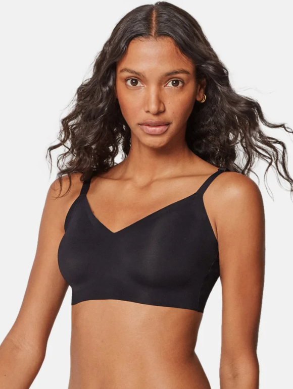 Reggiseno senza cuciture e senza ferretto che si infila dalla testa in licra Gisela