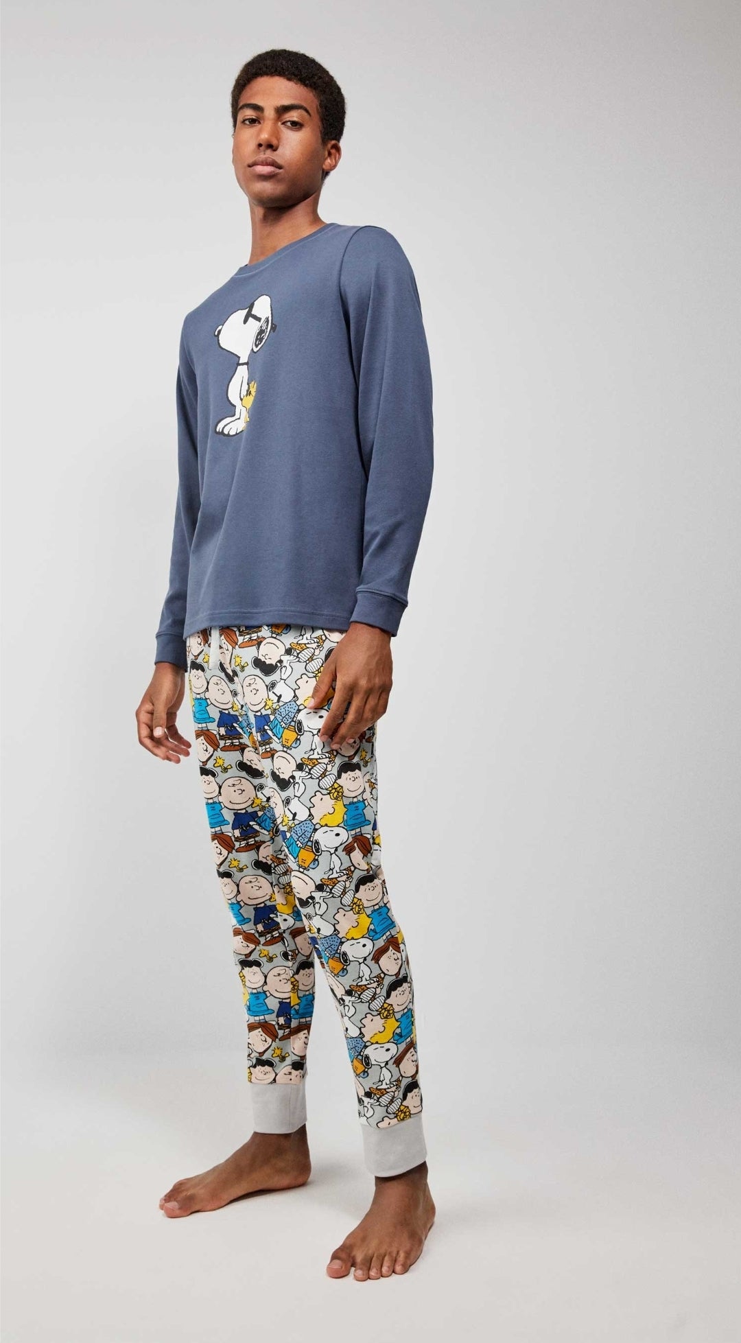 Pigiama uomo invernale caldo cotone Snoopy