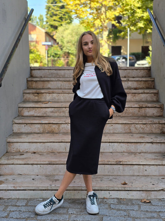 Felpa bomber in viscosa Oversize con cerniera