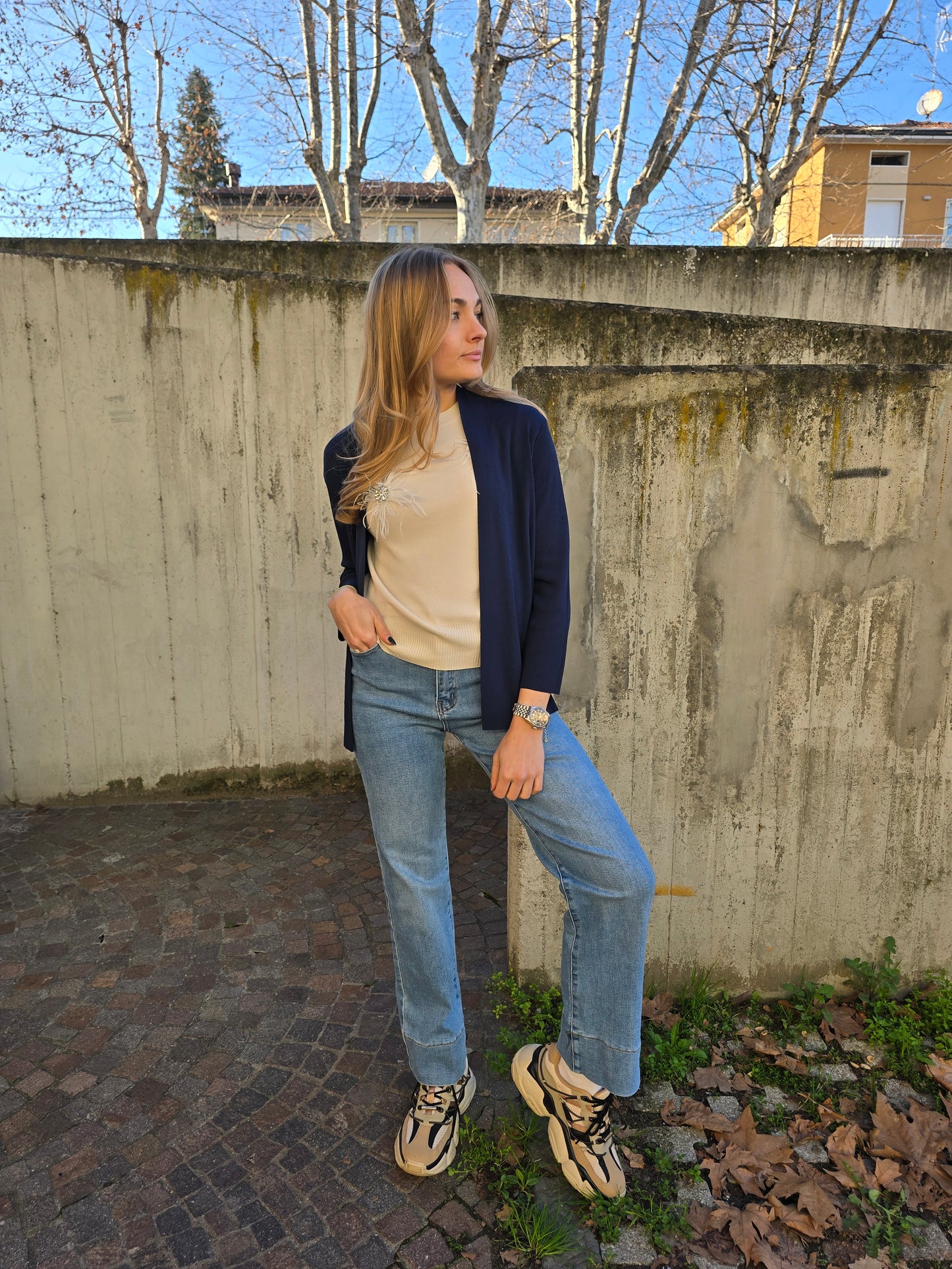 Cardigan in viscosa