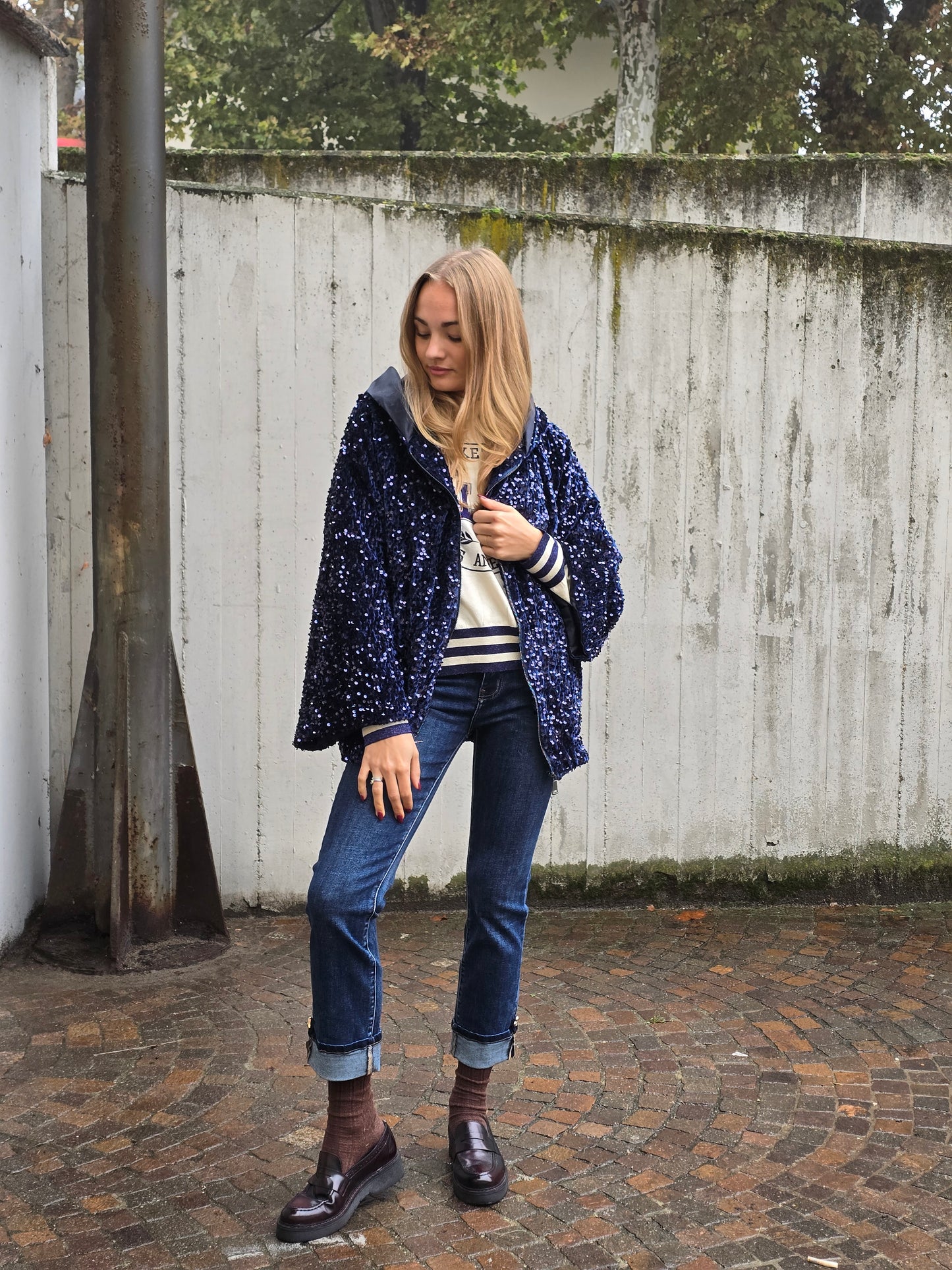 Bomber con paillettes