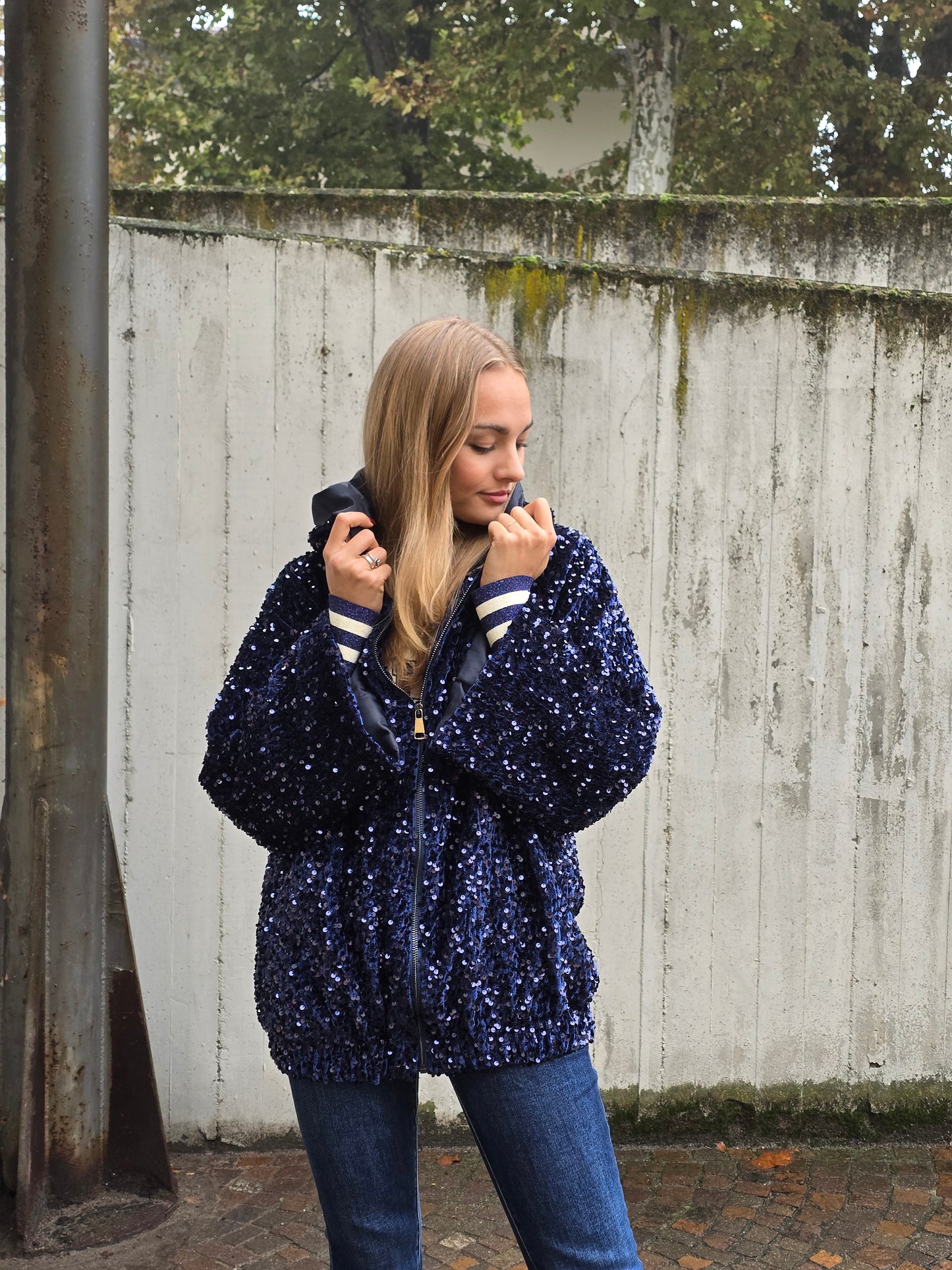 Bomber con paillettes
