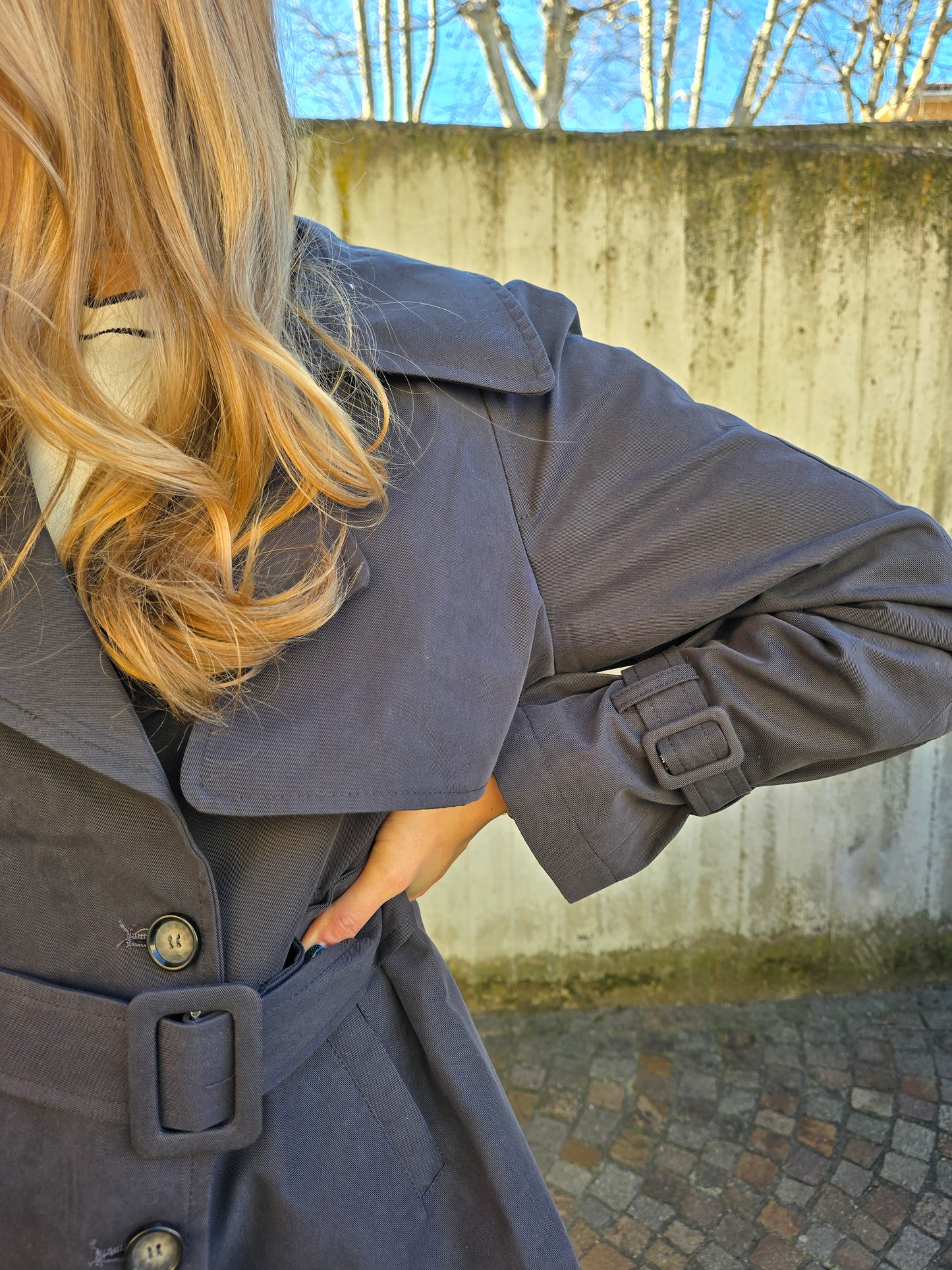 Trench corto Blu