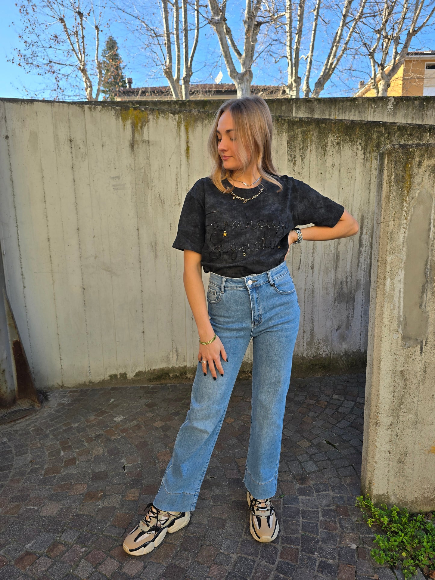 Jeans vita alta