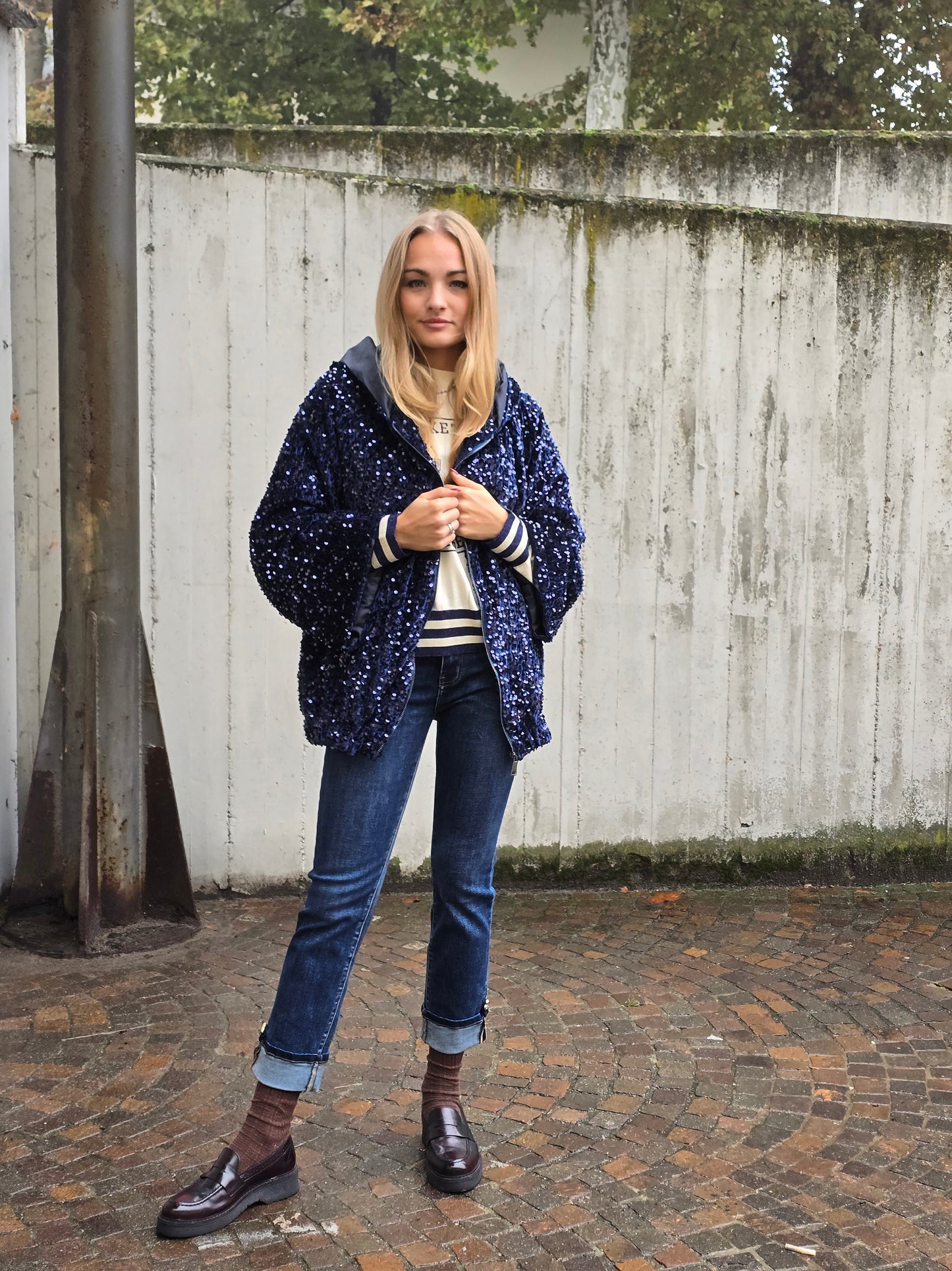 Bomber con paillettes