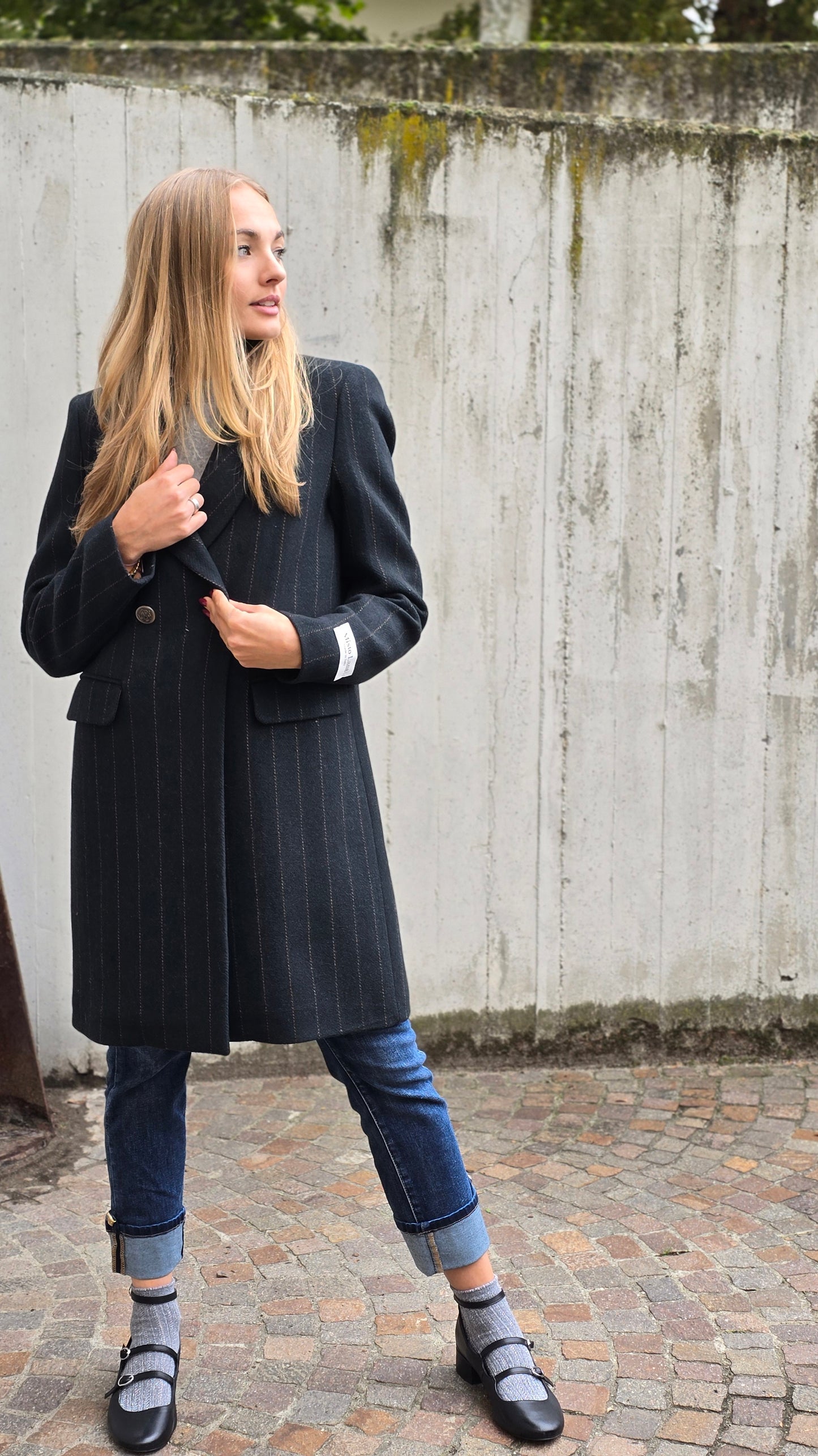 Cappotto misto lana made in italy