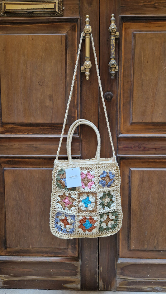 Borsa in paglia a mano o a tracolla Admas
