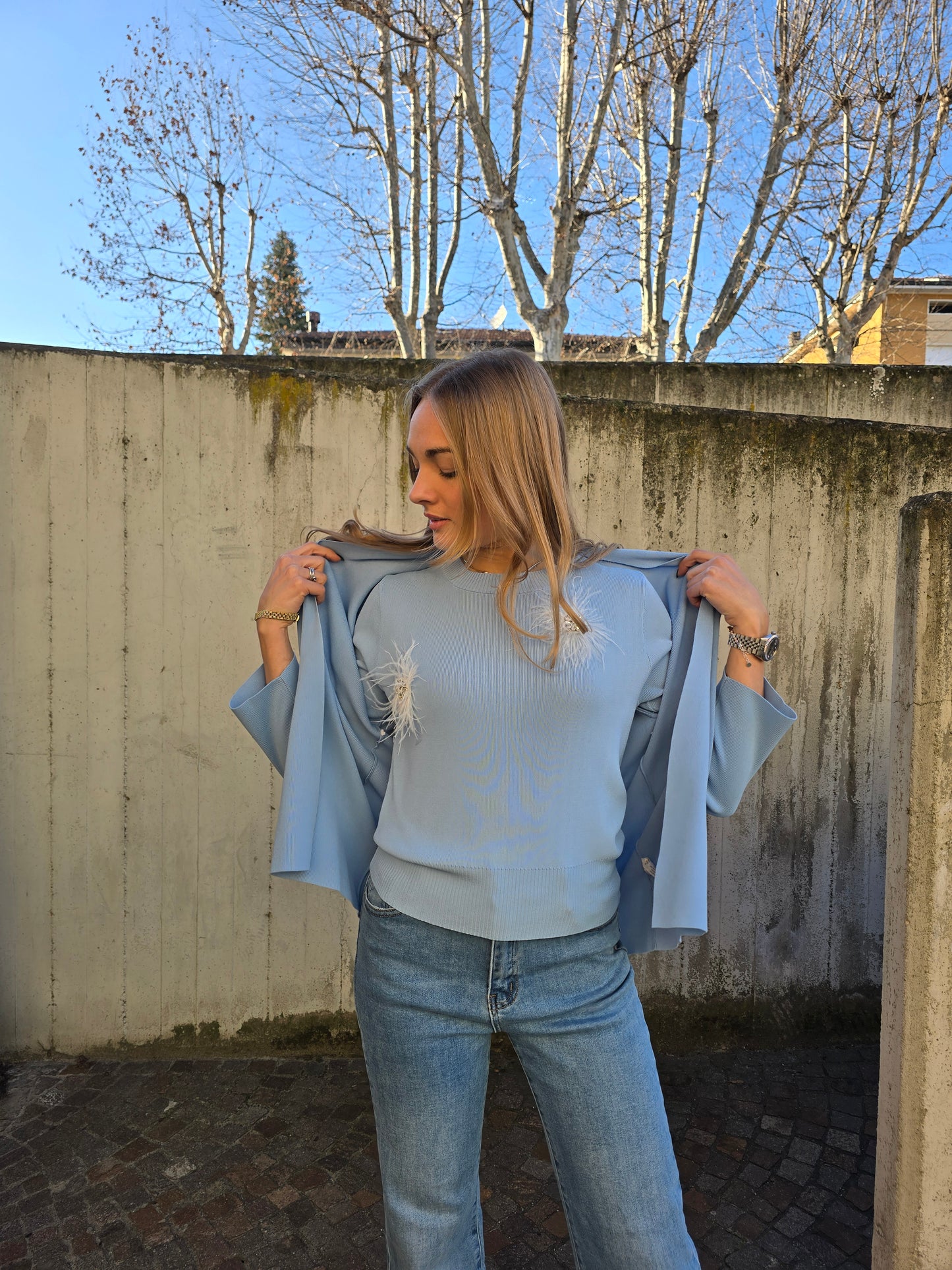 Cardigan in viscosa