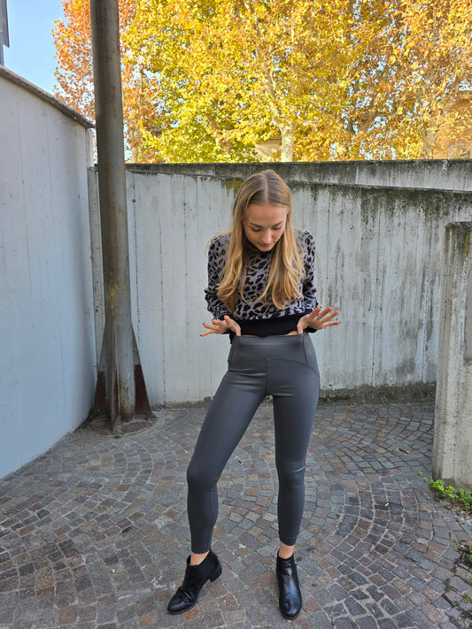 Leggins in ecopelle