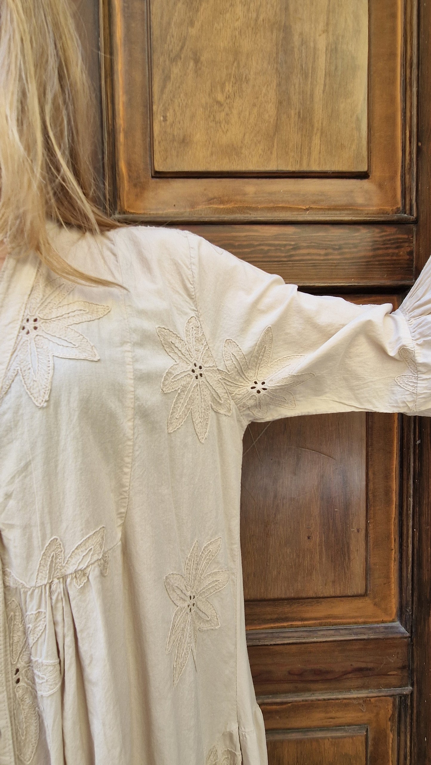 Maxi abito in cotone lungo