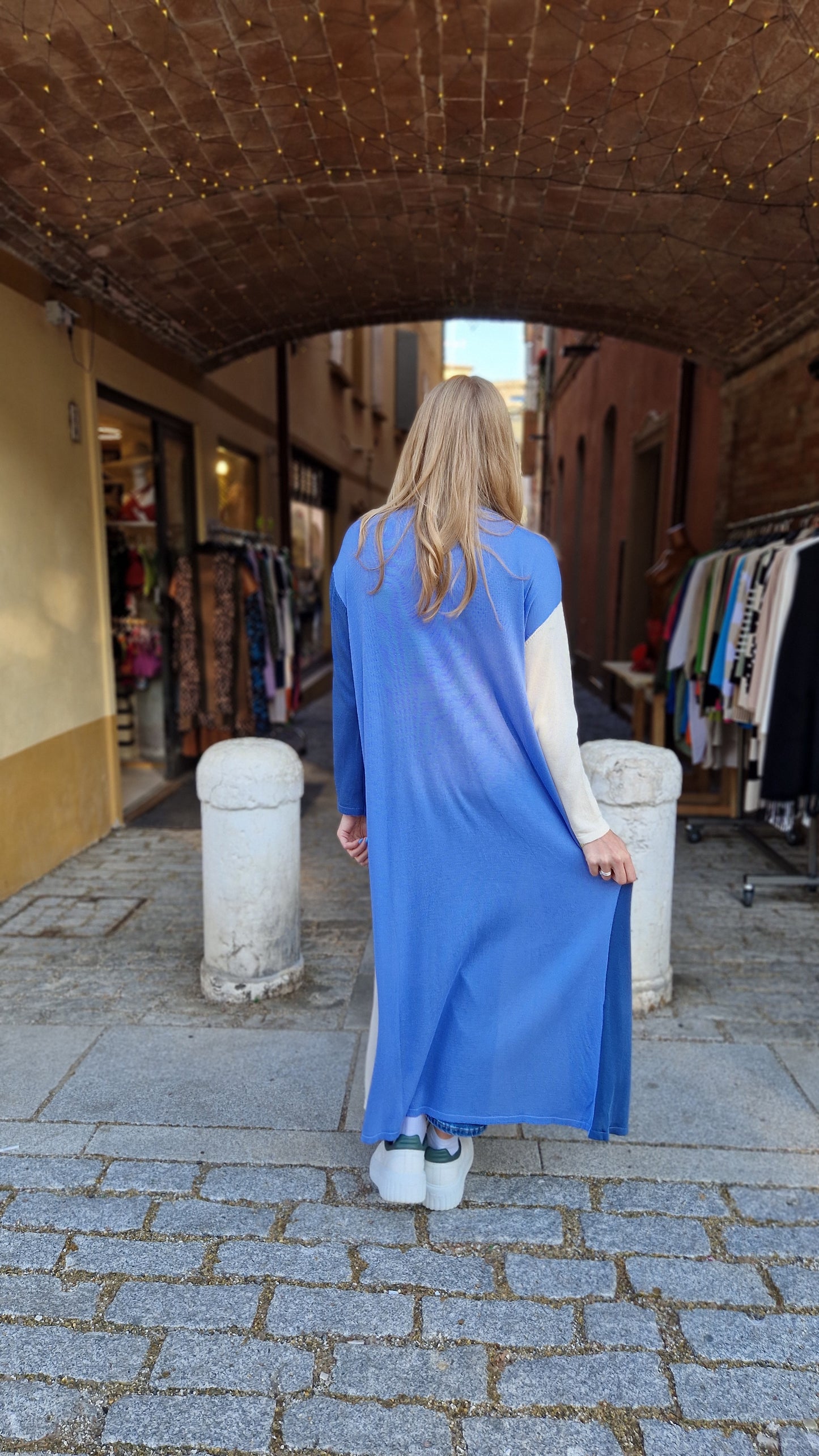 Cardigan lungo in viscosa estivo