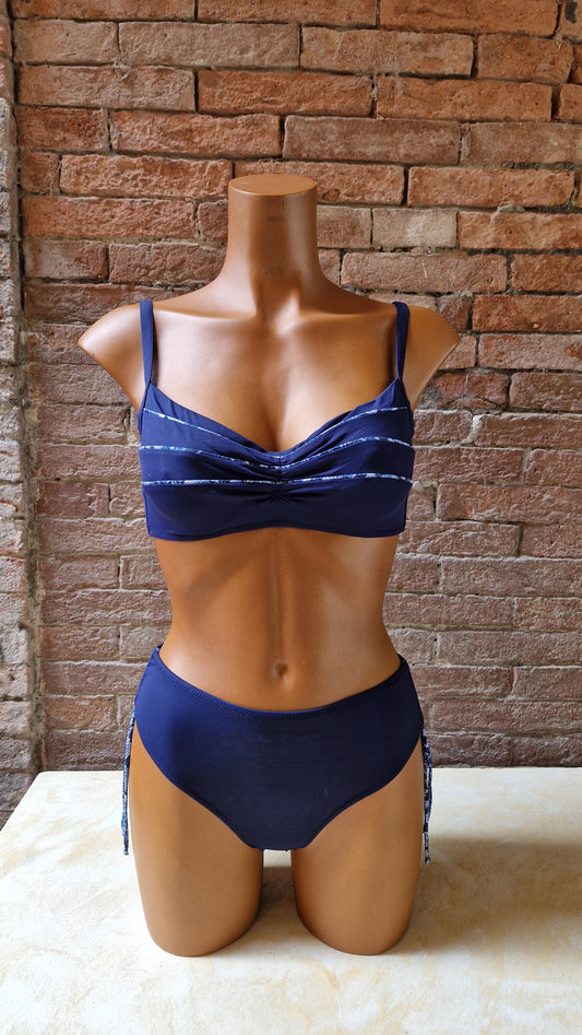 Bikini a fascia con ferretto senza imbottitura Made in Italy