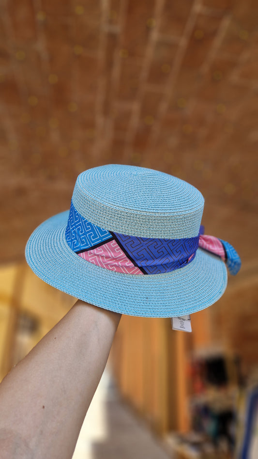 Cappello in paglia falda piatta
