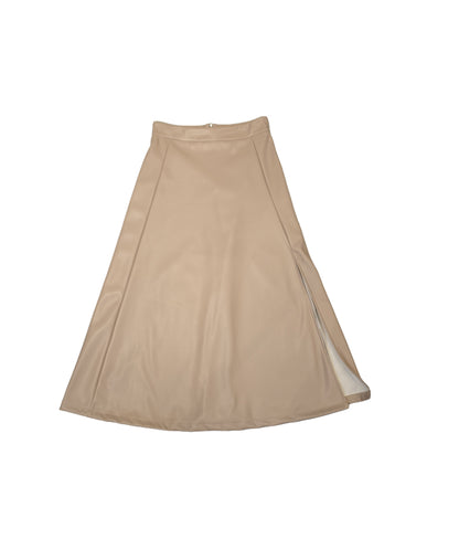 Gonna in ecopelle con spacco