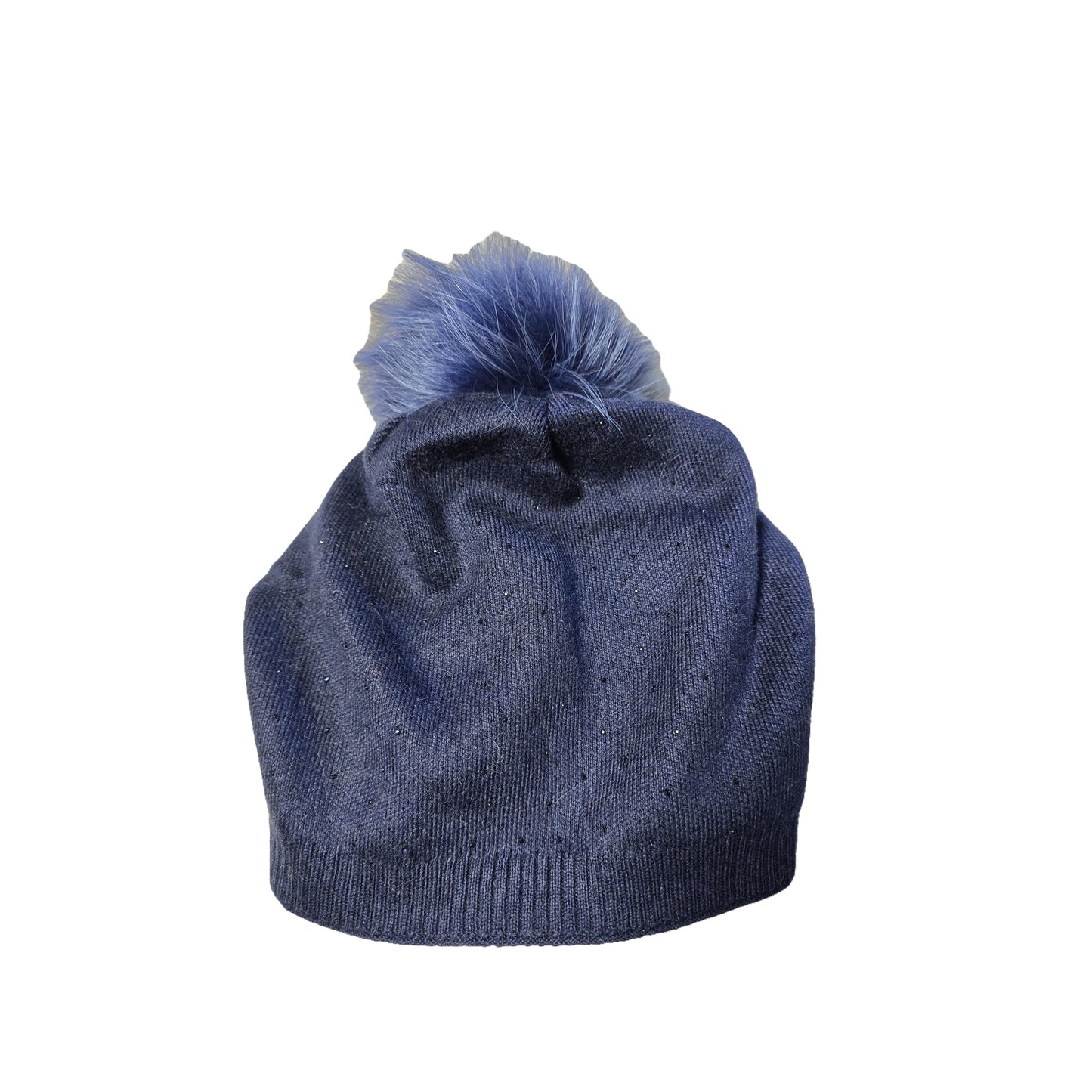 Cappellon con brillantini applicati e pon pon