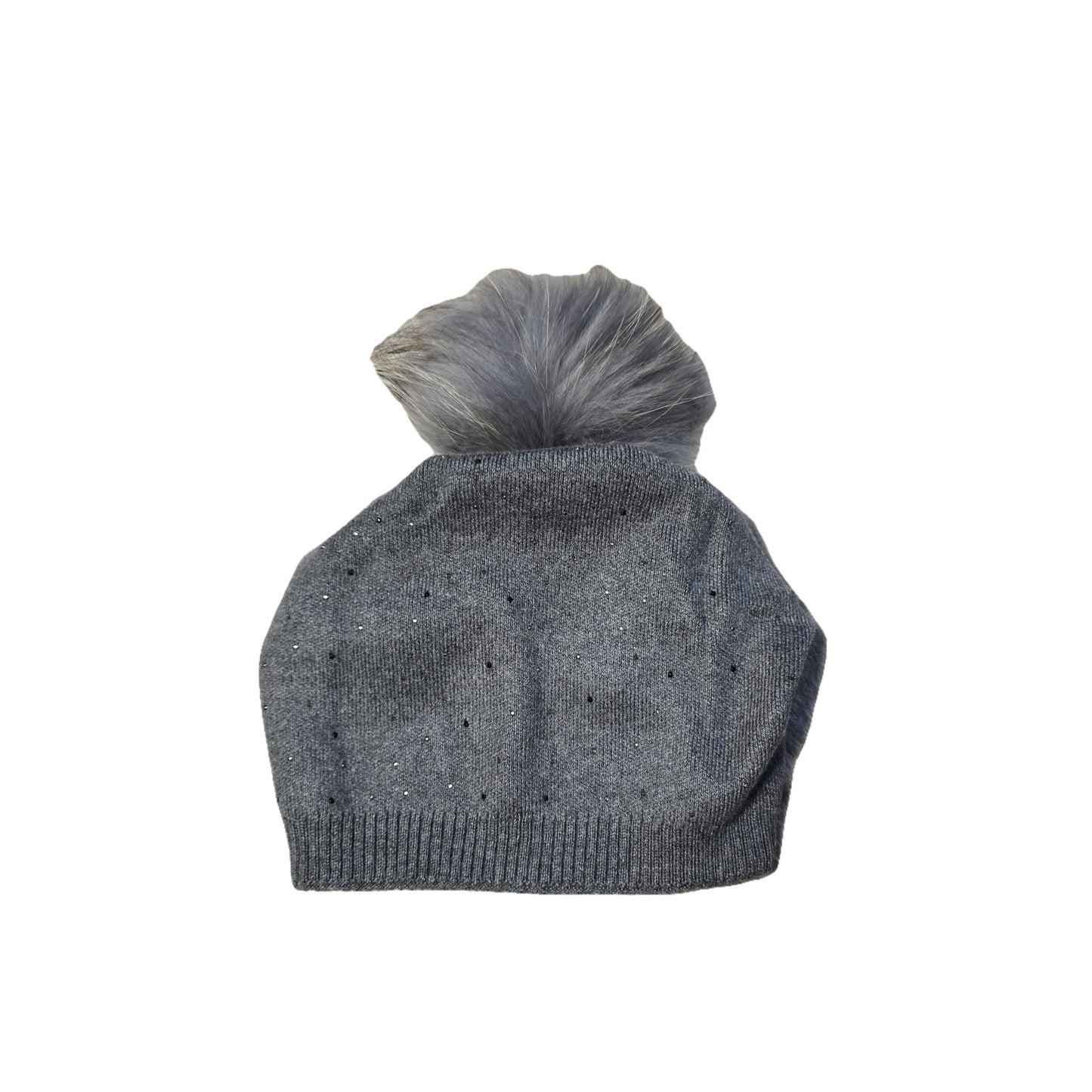 Cappellon con brillantini applicati e pon pon