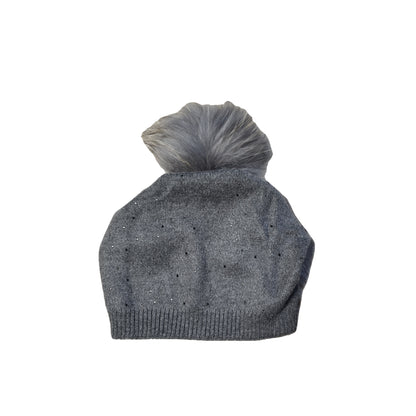 Cappellon con brillantini applicati e pon pon