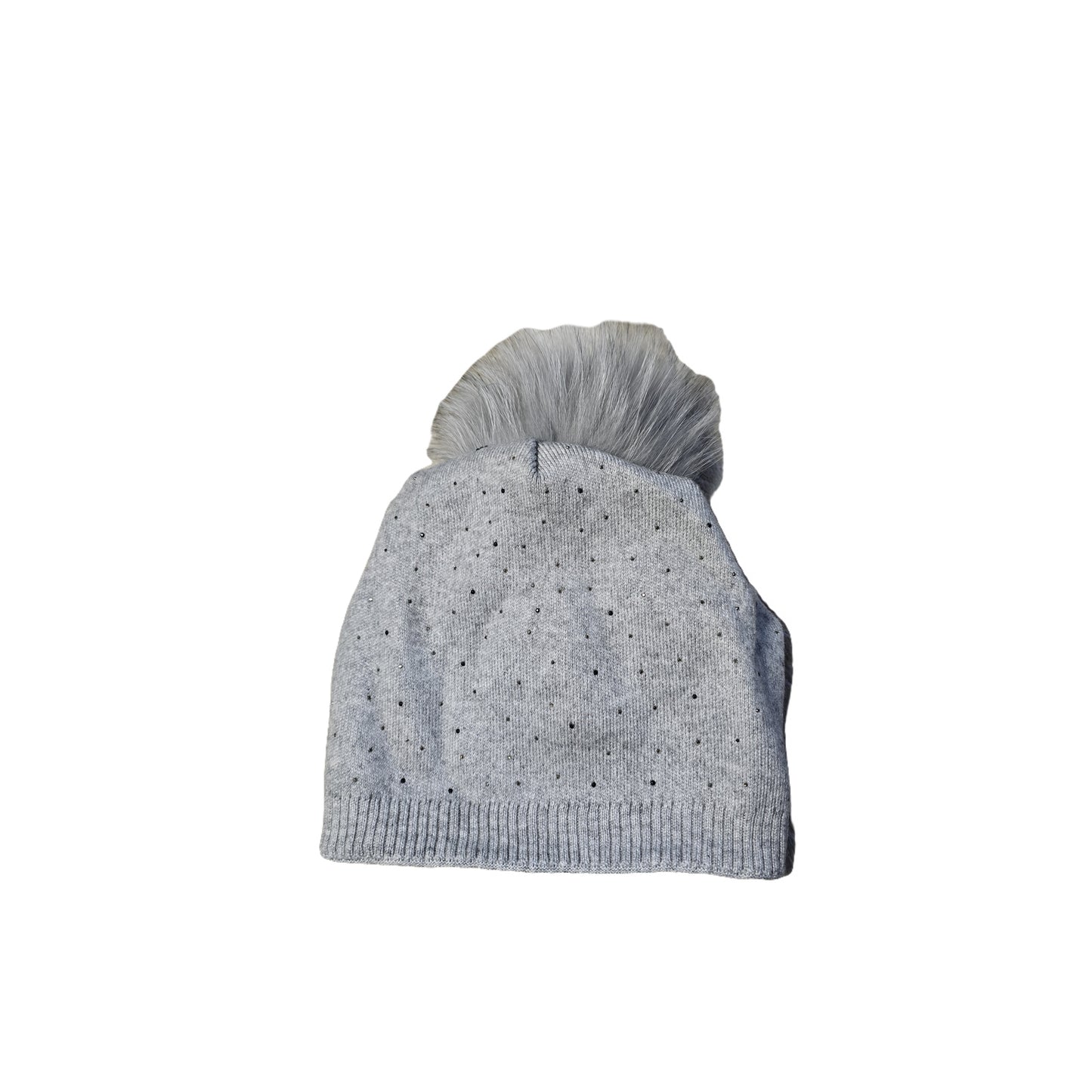 Cappellon con brillantini applicati e pon pon