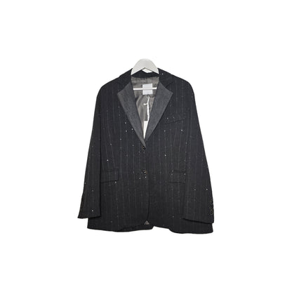 Blazer Oversize grigio con paillettes