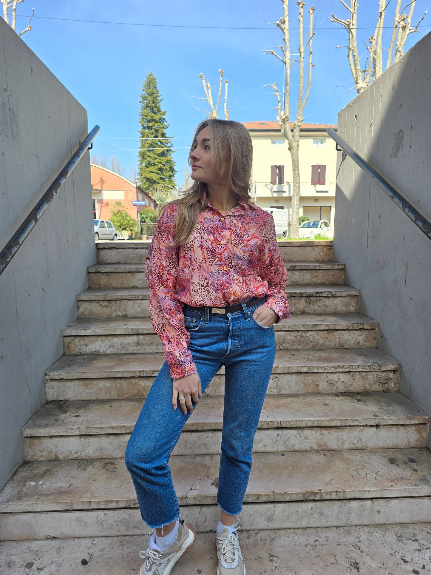 Camicia Oversize estiva a fantasia