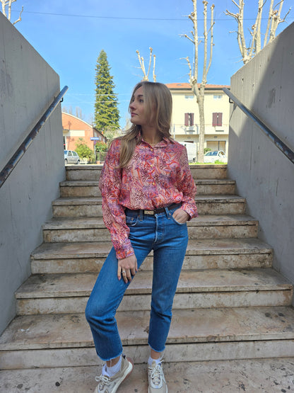 Camicia Oversize estiva a fantasia