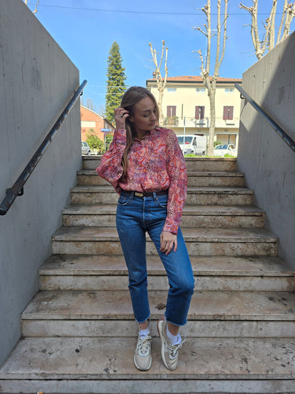 Camicia Oversize estiva a fantasia