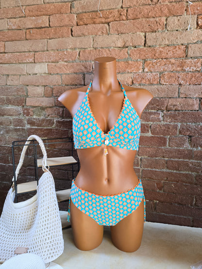 Bikini a triangolo sfodetao Verdissima