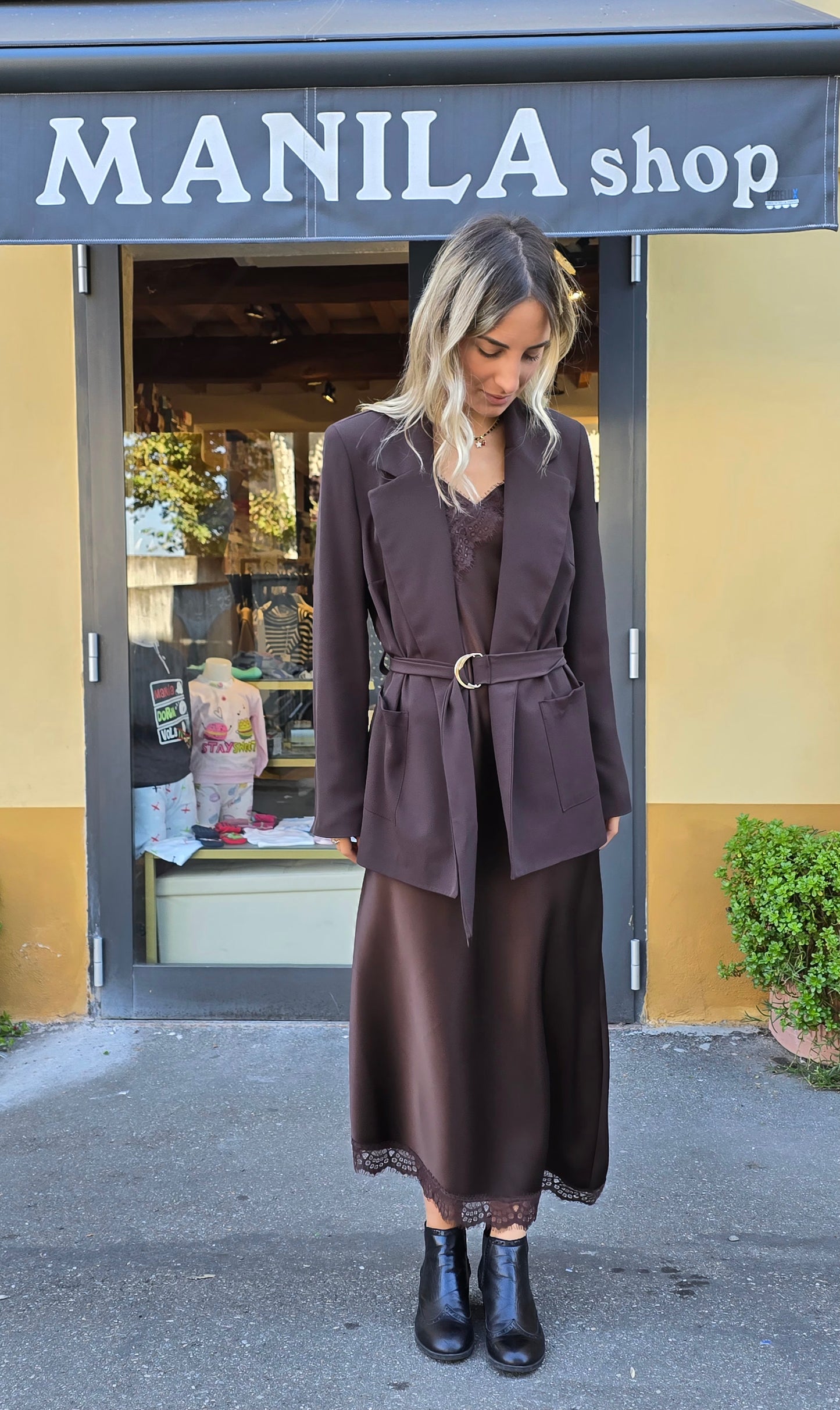 Blazer con cintura