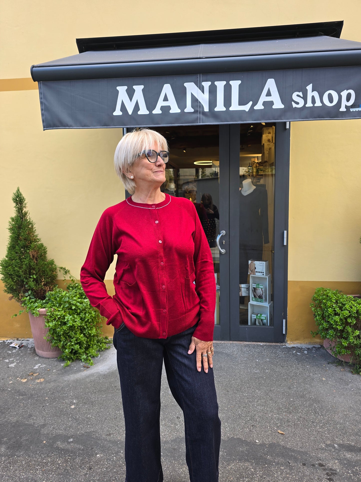 Cardigan seta/lana