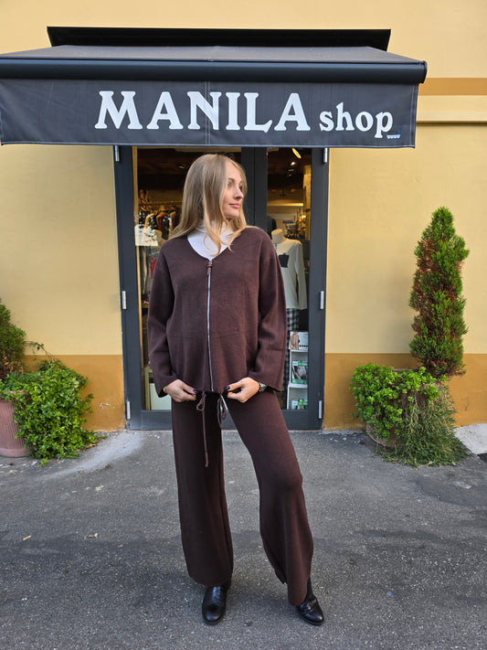 Felpa in maglia di viscosa