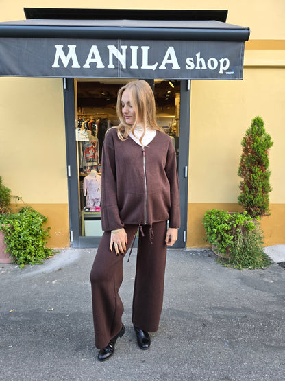 Felpa in maglia di viscosa