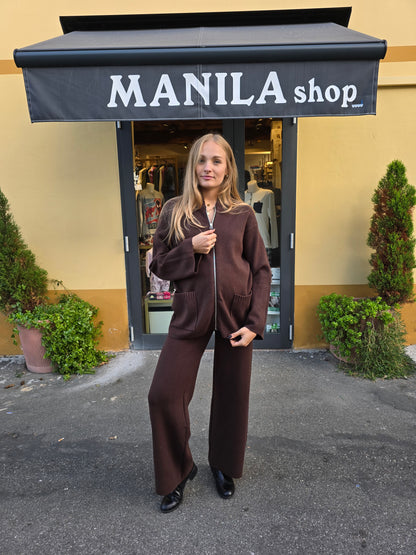 Felpa in maglia di viscosa