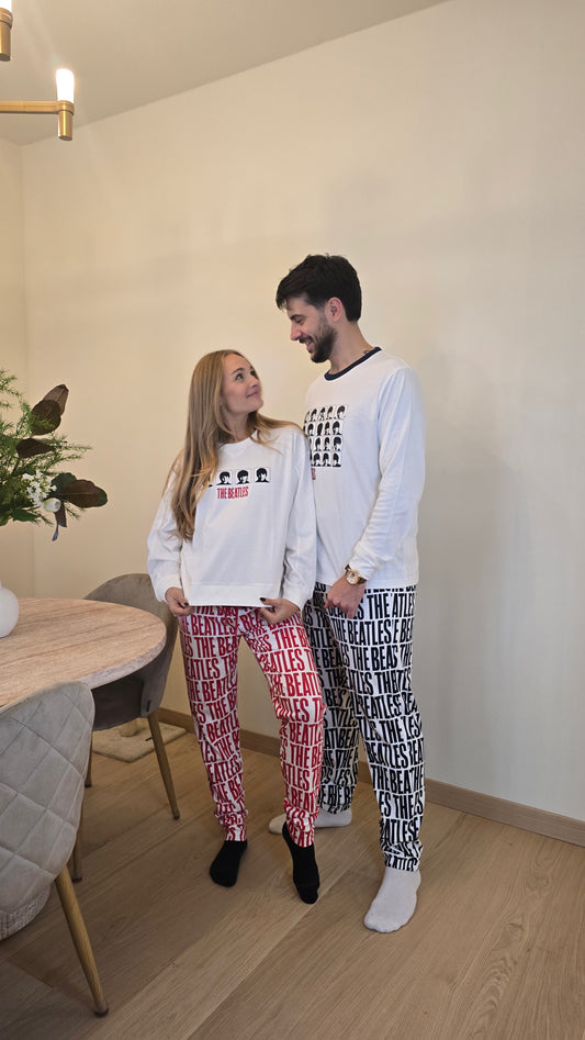 Pigiama BEATLES caldo cotone donna Gisela