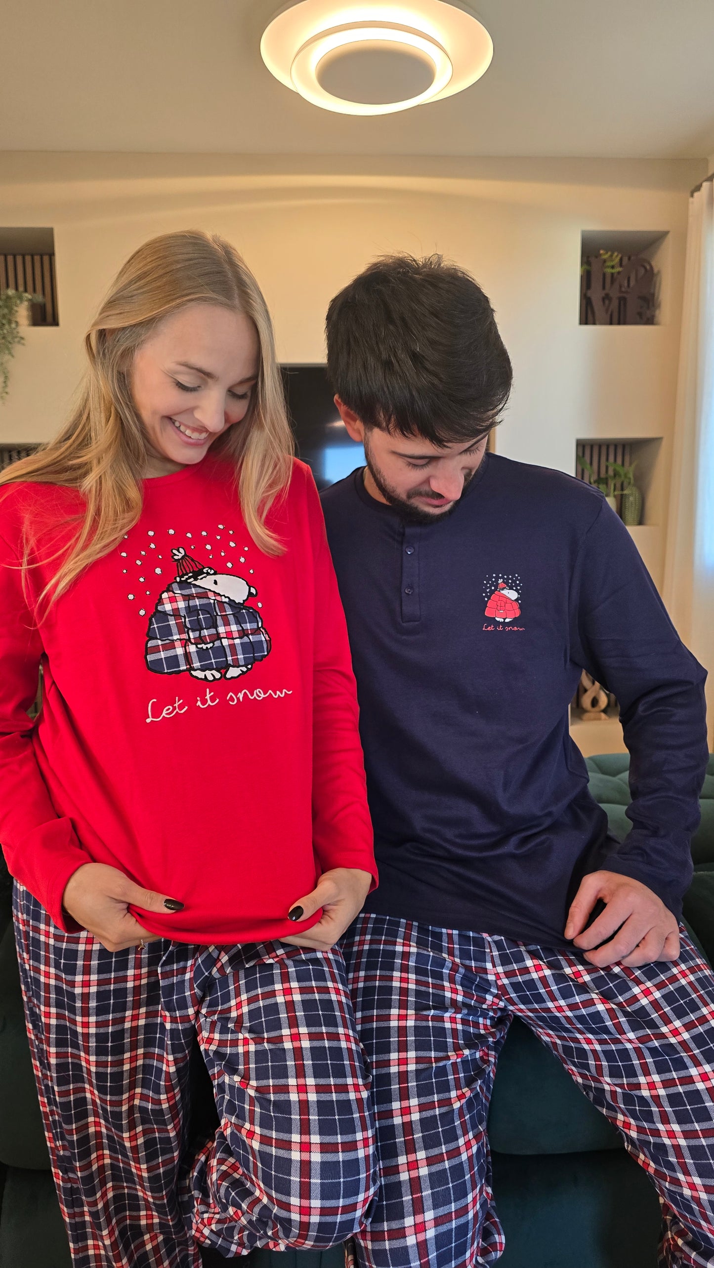 Pigiama caldo cotone SNOOPY Admas donna