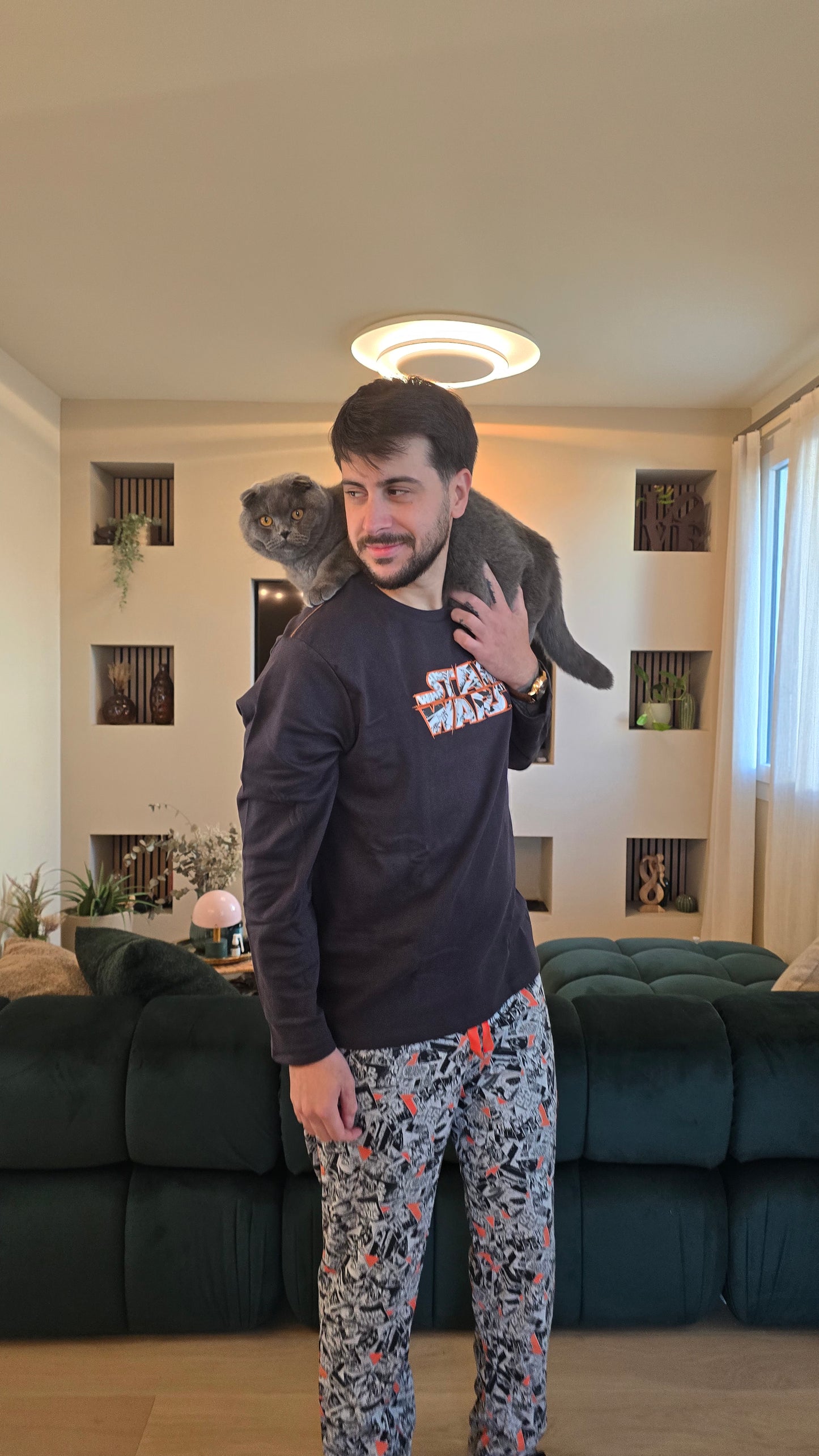 Pigiama uomo invernale caldo cotone STAR WARS Admas