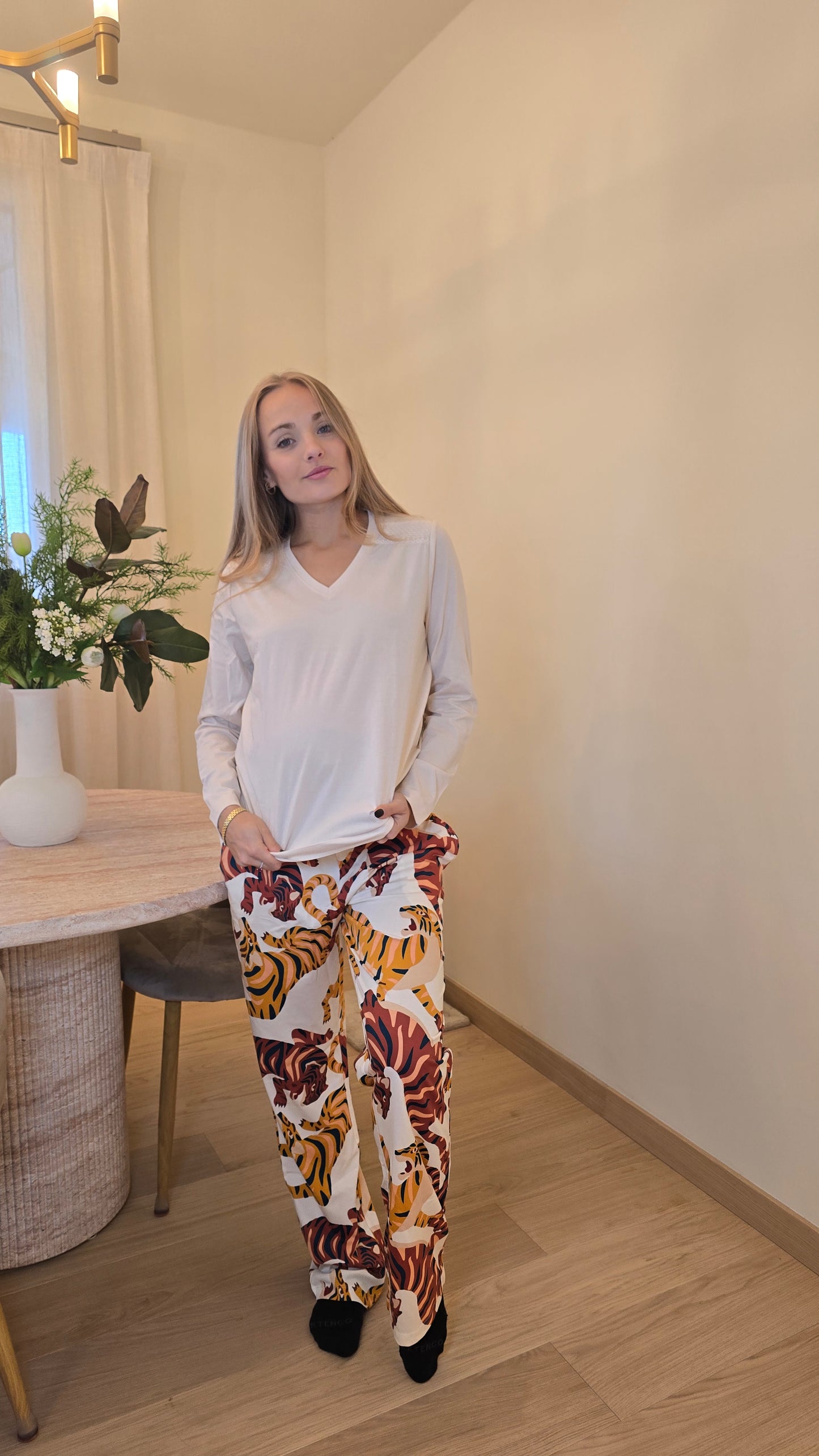 Pigiama caldo cotone con tigre 🐅  Gisela