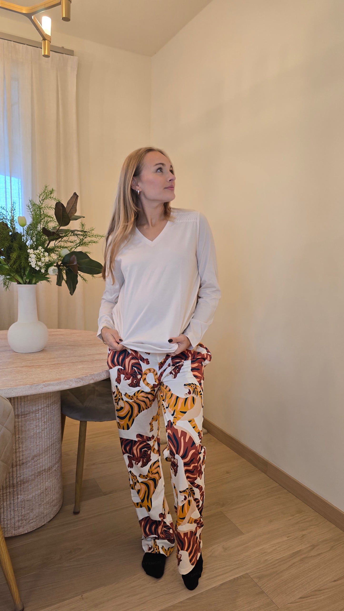 Pigiama caldo cotone con tigre 🐅  Gisela