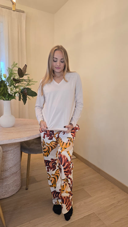 Pigiama caldo cotone con tigre 🐅  Gisela