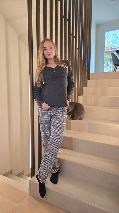 Pigiama Caldo cotone Admas maglia costa