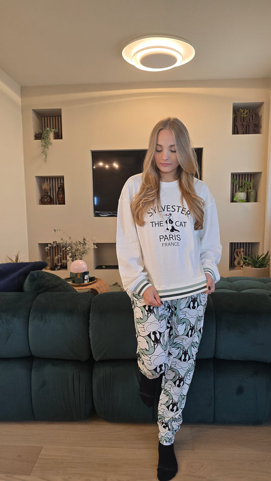 Pigiama caldo cotone Gatto Silvestro Gisela