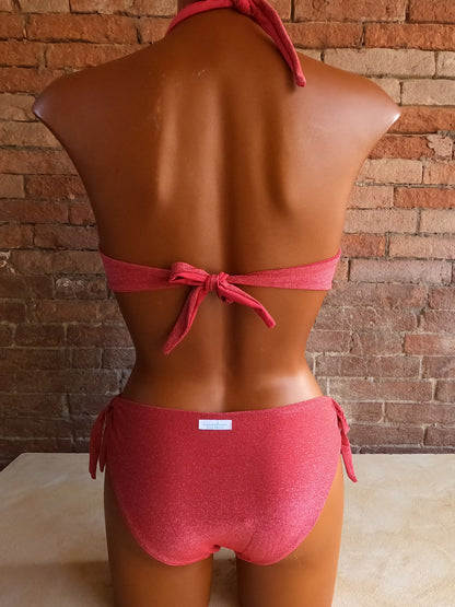 Bikini brillantinoso con ferretto senza imbottitura Made in Italy